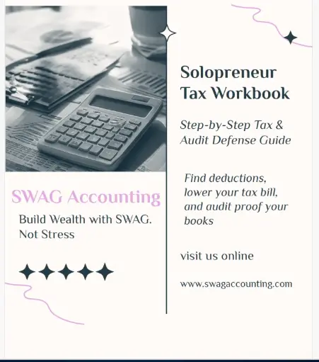 D.I.Y Solopreneur Tax Work Book